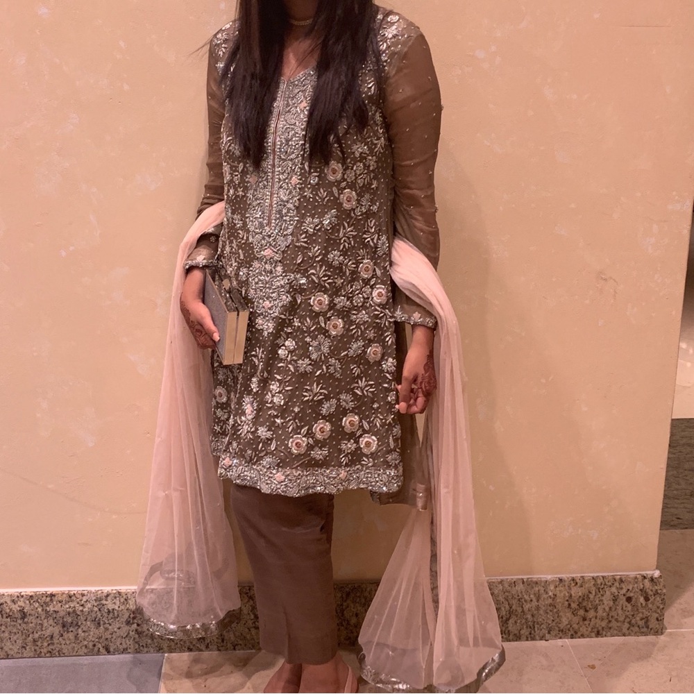 Indian/Pakistani shalwar kameez with dupatta wedding wear